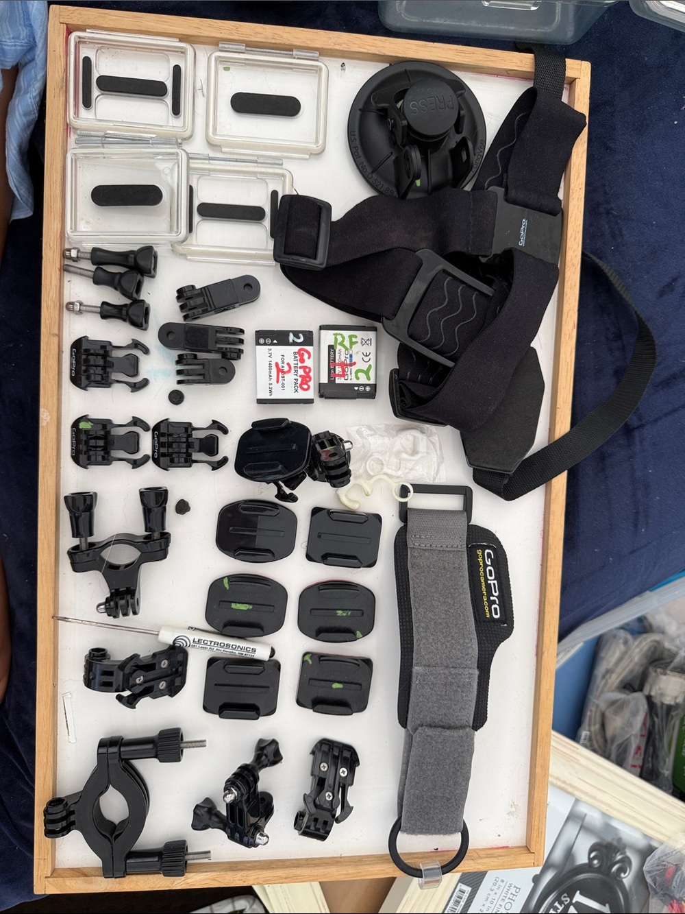 GoPro Black Mounts & Straps Kit with Adhesive Buckles